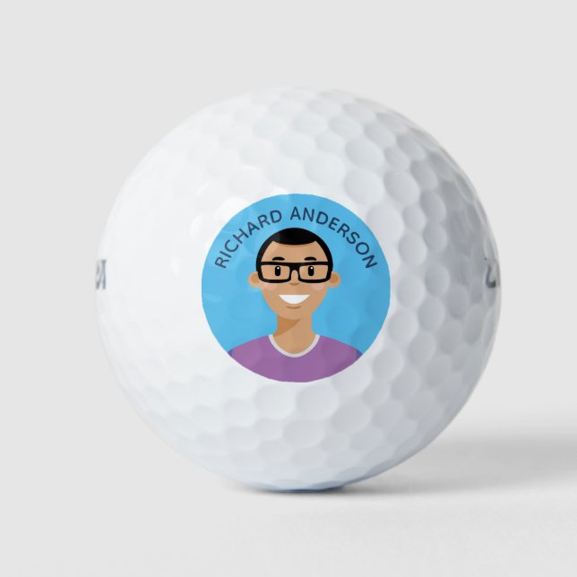 Avatar personnalisé éditable balles de golf (Devant)