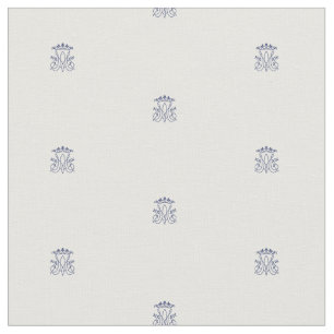 Ave Maria Monogram tissu motif