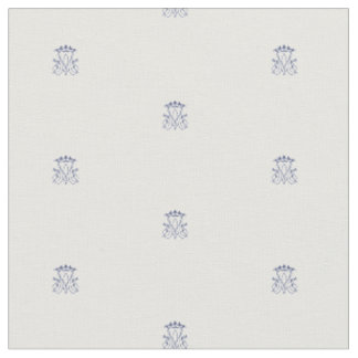 Ave Maria Monogram tissu motif