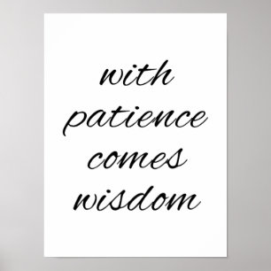 Avec affiche Patience