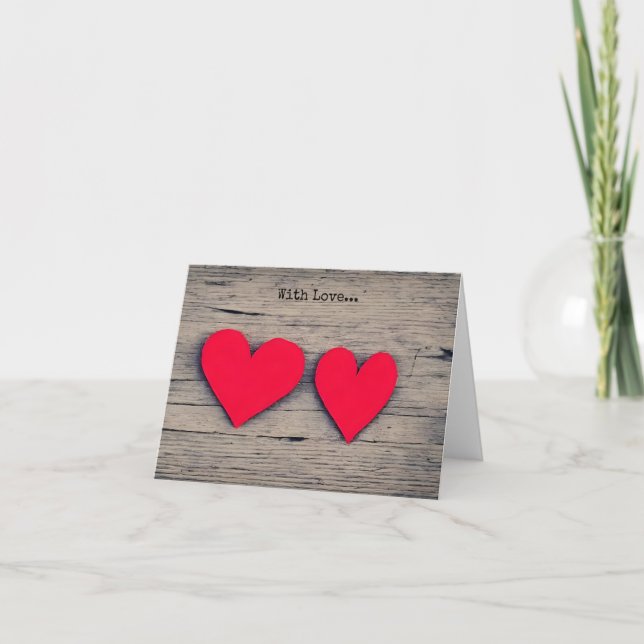 Avec Amour... Carte pour les fêtes (Devant)