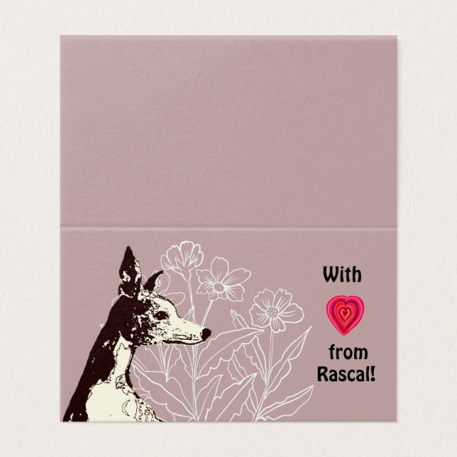 Avec amour de votre Whippet (Outside Unfolded)