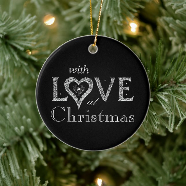 **AVEC AMOUR** ORNEMENT DE NOËL (Arbre)