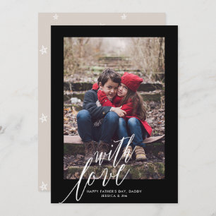 Avec Amour sur Fête des pères Carte de voeux photo