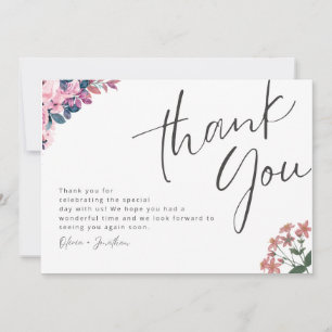 Avec amour… Un sincère merci !, cartes de mariage