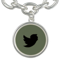 T OISEAU - BRACELET DE CHARME VERT