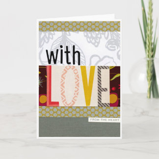 Avec carte d'amour
