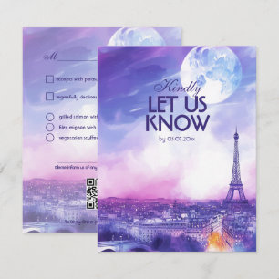 Avec carte de réponse RSVP Amour Éternel