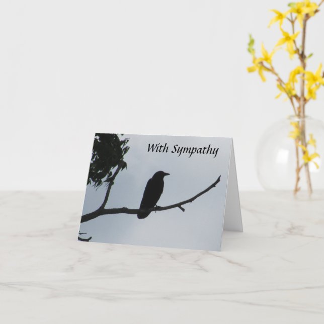 Avec Carte de Sympathie - Les corbeaux connaissent (Fleur jaune)