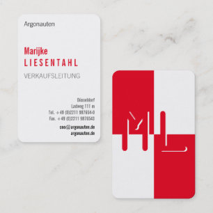 Avec carte de visite Monogram grand format