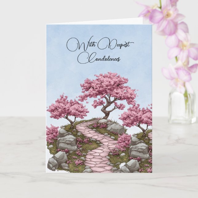 Avec des condoléances les plus profondes Carte de  (Orchidée)
