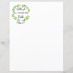 Avec Dieu, tout est possible