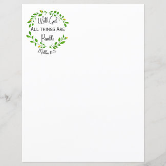 Avec Dieu, tout est possible