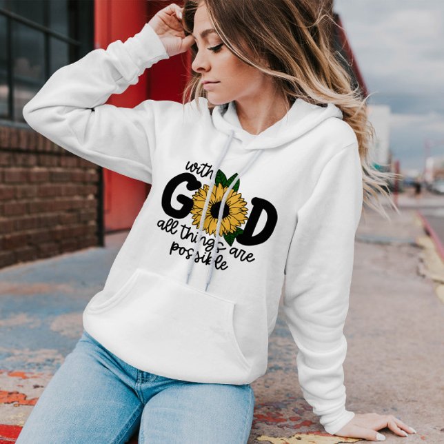 Avec Dieu, tout est possible | Femmes Sweat - shir (Créateur téléchargé)