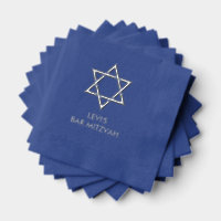 Serviettes à l'huile de bar Mitzvah personnalisées
