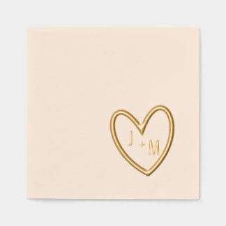 Avec Dorure Serviettes à motif feuille d'or