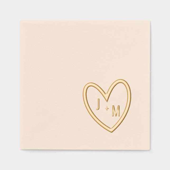 Avec Dorure Serviettes à motif feuille d'or (Recto)