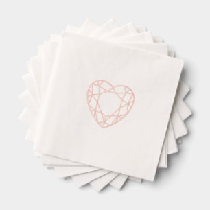 Avec Dorure Serviettes de cocktail en papier métallisé en form