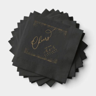 Avec Dorure Serviettes estampées à la feuille