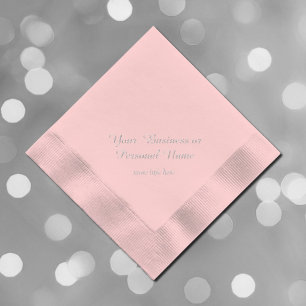 Avec Dorure serviettes personnalisées en feuille d'argent rose
