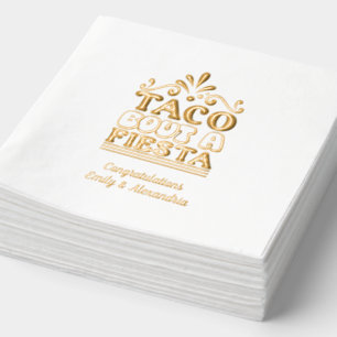 Avec Dorure Serviettes personnalisées Taco Bout a Fiesta