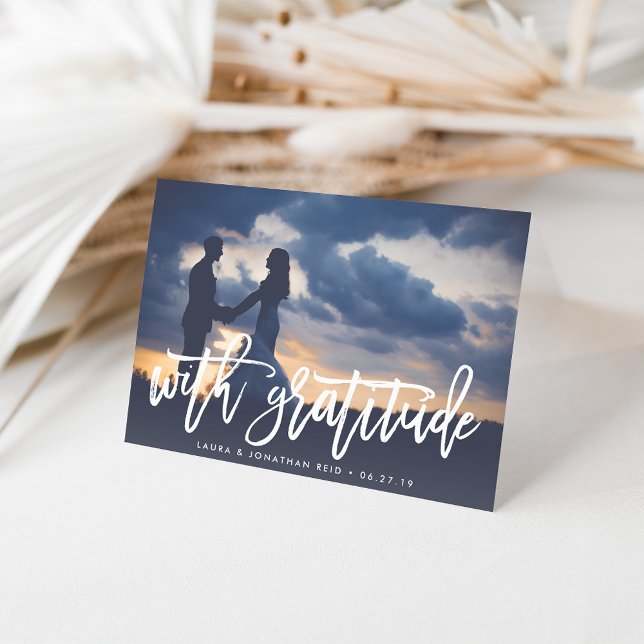 Avec Gratitude | Merci pour les photos de mariage (Créateur téléchargé)