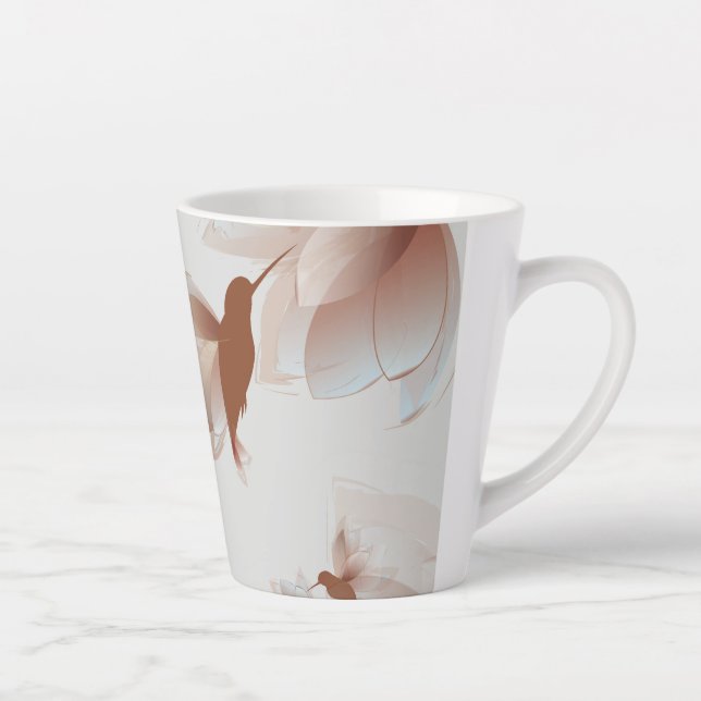 Avec humour le long de Latte Mug (Droite)