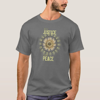 Avec la justice vient le T-shirt de paix