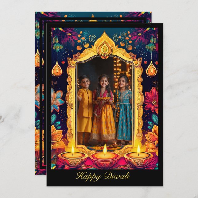 Avec la photo Diwali Night Glow (Devant / Derrière)