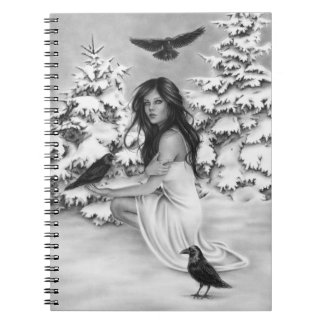 Avec le carnet de corbeaux