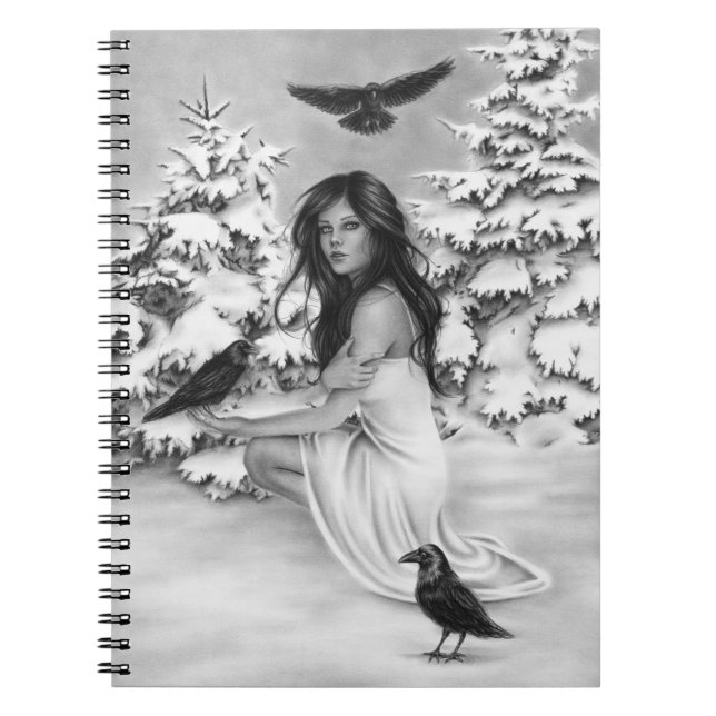 Avec le carnet de corbeaux (Devant)