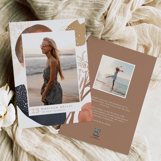 Avec le flux | Faire-part d'obtention d'un diplôme (Créateur téléchargé)