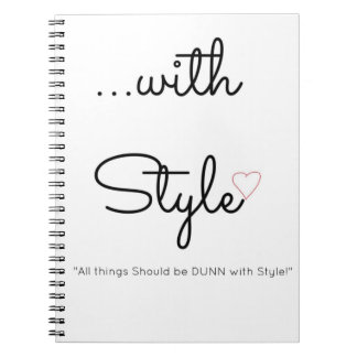 … avec le journal de spirale de style