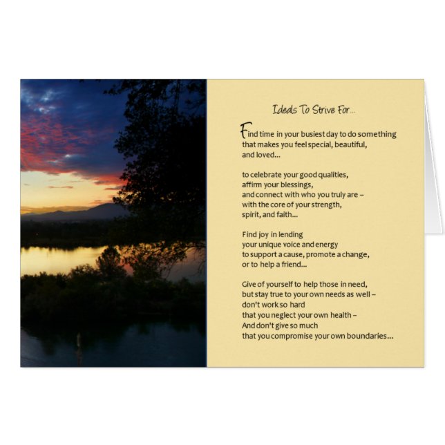 Avec le plus grand amour... (Devant horizontal)