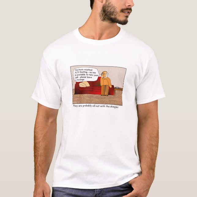 Avec le T-shirt de bande dessinée de bardeaux (Devant)