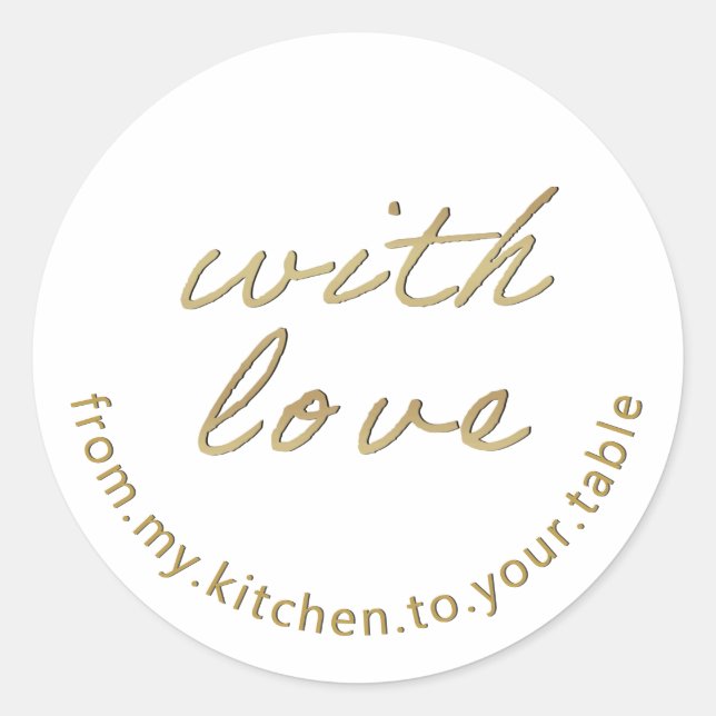 Avec l'or Étiquette de promotion de Love Baker sur (Devant)