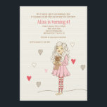 Avec mon invitation de meilleur ami<br><div class="desc">Une invitation délicieuse d'une petite fille et de son ours de nounours. Comporté car la "construction invitation de partie d'un ours", il convient aux parties à la maison aussi. Conçu par Freepik. Il est facile customiser la carte avec vos mots, options de police, de couleur de police, de papier de...</div>