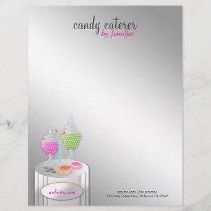 Avec Motif 311-Candy en-tête de lettre du traiteur
