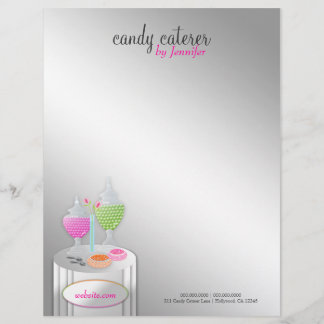 Avec Motif 311-Candy en-tête de lettre du traiteur |