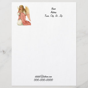 Avec Motif En-tête de lettre d'ange