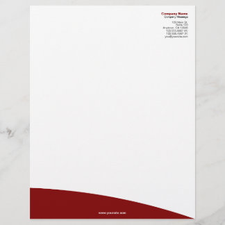 Avec Motif En-tête de lettre marron de colline de roulement