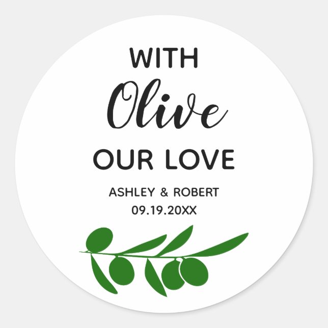 Avec Olive Notre Amour, Autocollants de Cercle d'H (Devant)