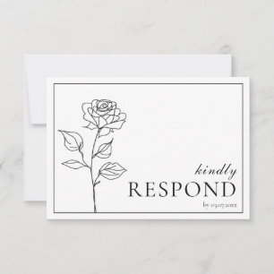 Avec options alimentaires RSVP Bloom intemporel