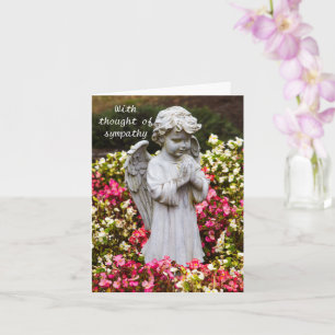 Avec Pensée de Sympathie Carte de voeux pliée
