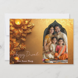 Avec photo et texte personnalisé Carte Golden Grac