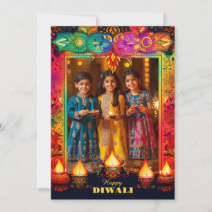 Avec photo La splendeur de Diwali arc-en-ciel