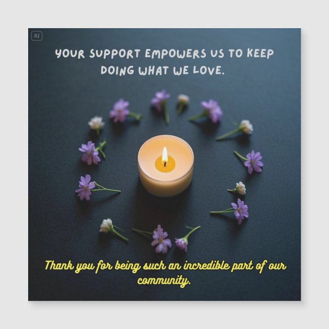 Avec Sincère Merci (Devant)