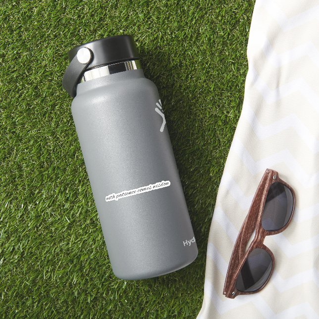 Avec Sticker En Vinyle Coupé Sur Mesure Avec Patie (HydroFlask Insitu)