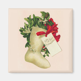 Avec tous les bons voeux Magnet Vintage