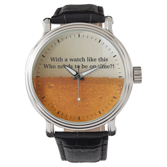 Avec une montre comme celle-ci qui doit être à l'h (devant)